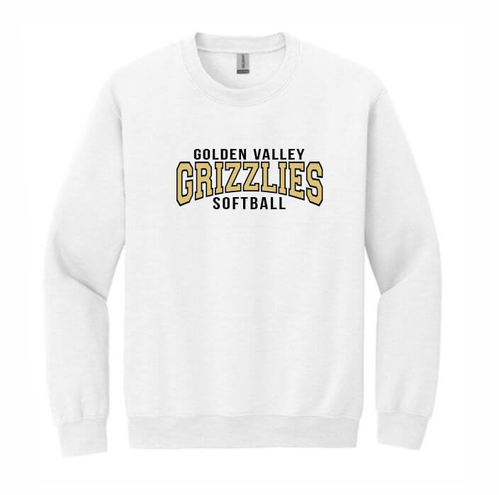 white crewneck sweatshirt