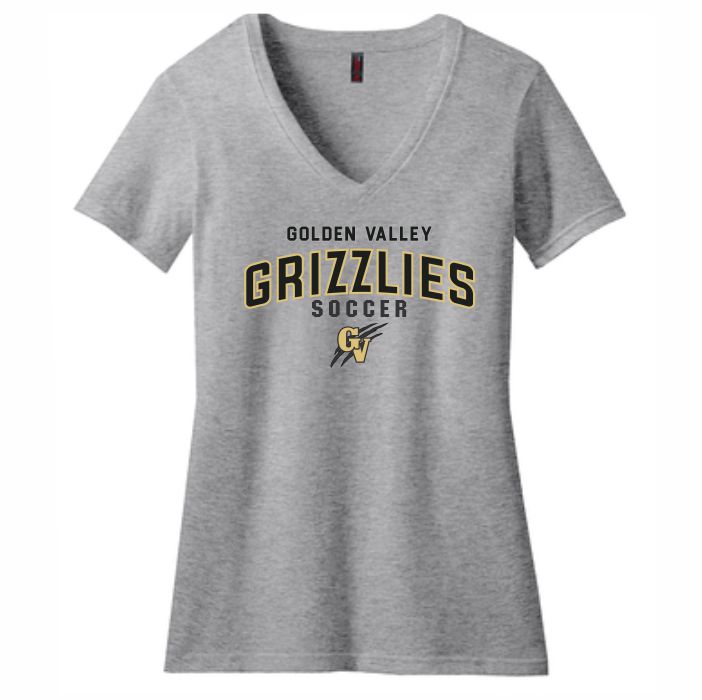 Grey ladies vneck