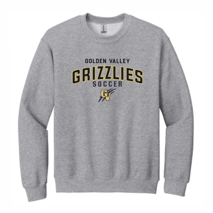 grey crewneck sweatshirt