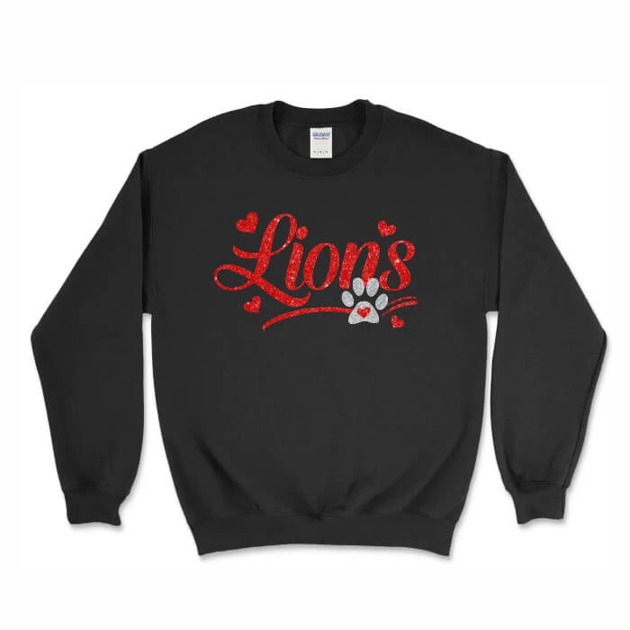 GLITTER CREWNECK SWEATSHIRT