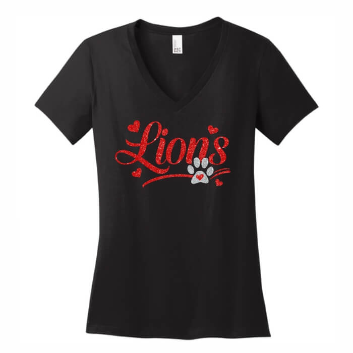GLITTER LADIE VNECK