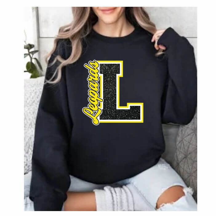 Glitter crewneck sweatshirt
