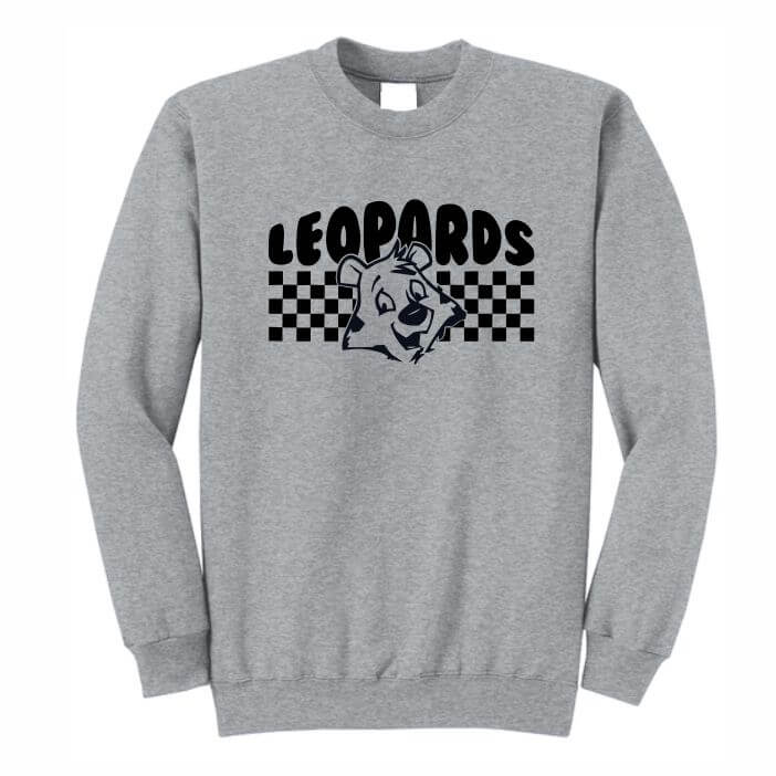 Grey crewneck sweatshirt