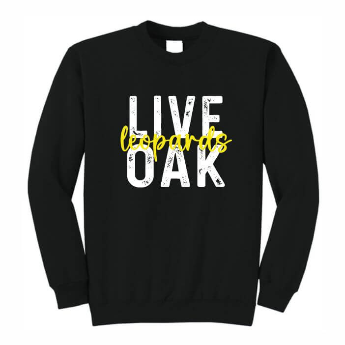 Liveoak Black crewneck sweatshirt