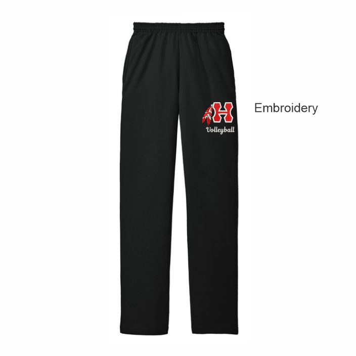 Pants with H emb