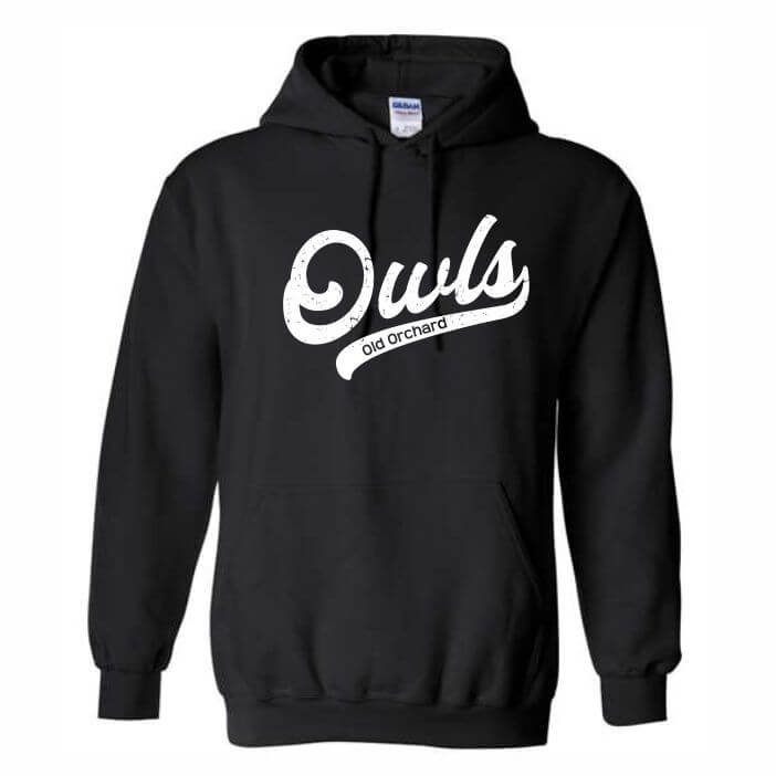 Black Owls Hood sweatshirt