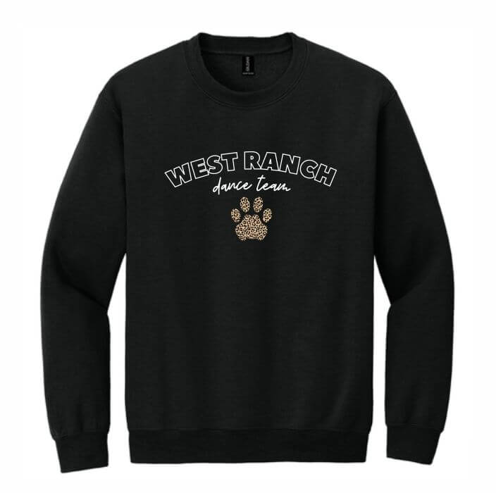 Black crewneck sweatshirt