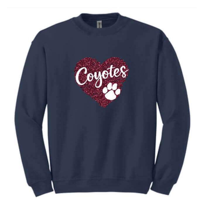 Glitter crewneck sweatshirt