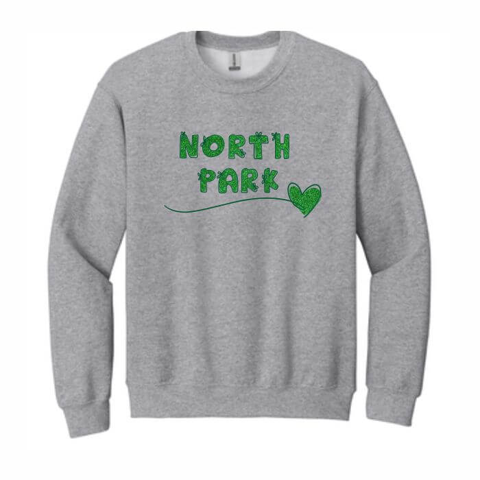 Glitter crewneck sweatshirt