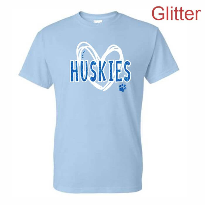 Glitter light blue tshirt