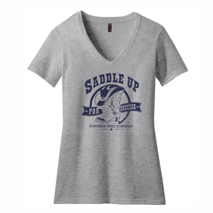 Grey ladies vneck