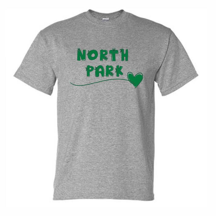 Heart Grey tshirt