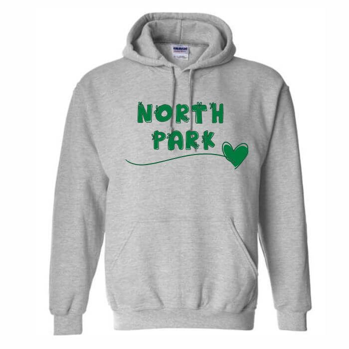 Heart hood sweatshirt