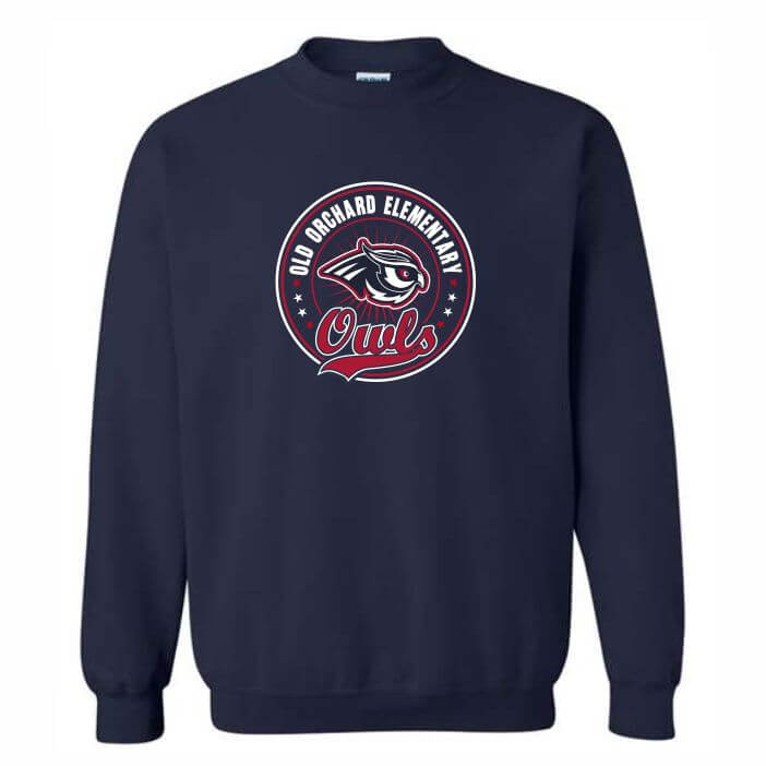 Navy crewneck sweatshirt