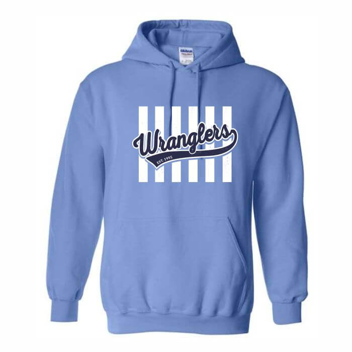 blue sweatshirt