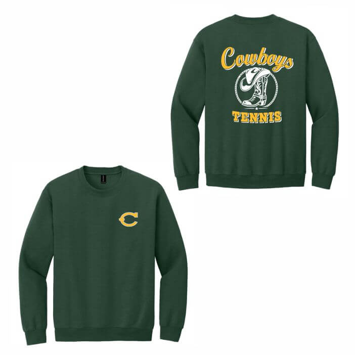 green crewneck sweatshirt