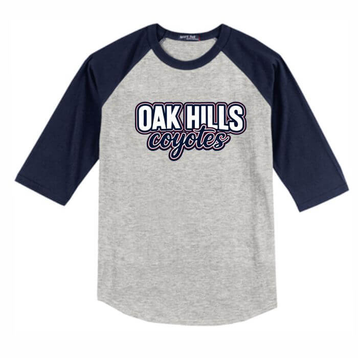 navy baseball tee