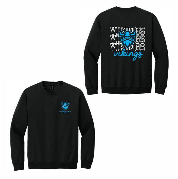 Black crewneck sweatshirt