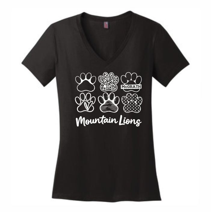 Black ladie vneck