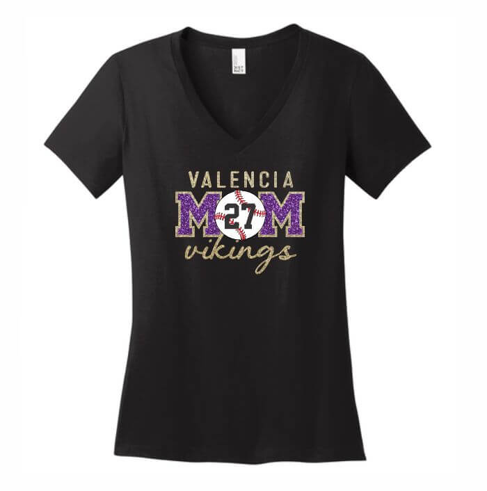 Gltiter Lady vneck