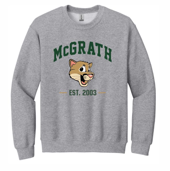 Grey crewneck sweatshrit
