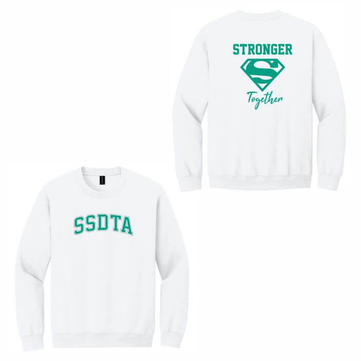 White FB crewneck sweatshirt